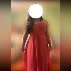 $35 OBO pretty maids cherry pink prom dress.. size : 18